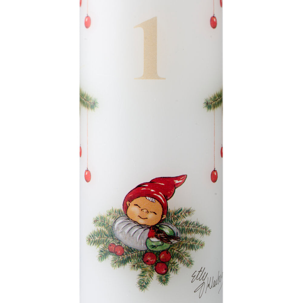 LED Adventslys - Nissen & Rødkælken